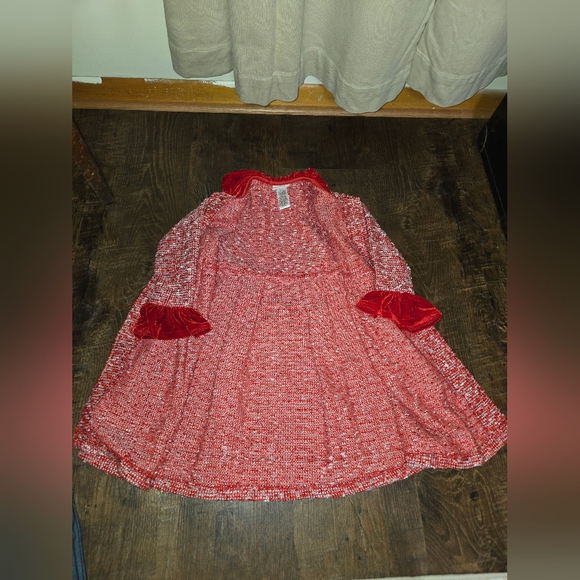 Red and White Kids Over Coat- Blue Beri Gold - Picture 12 of 12